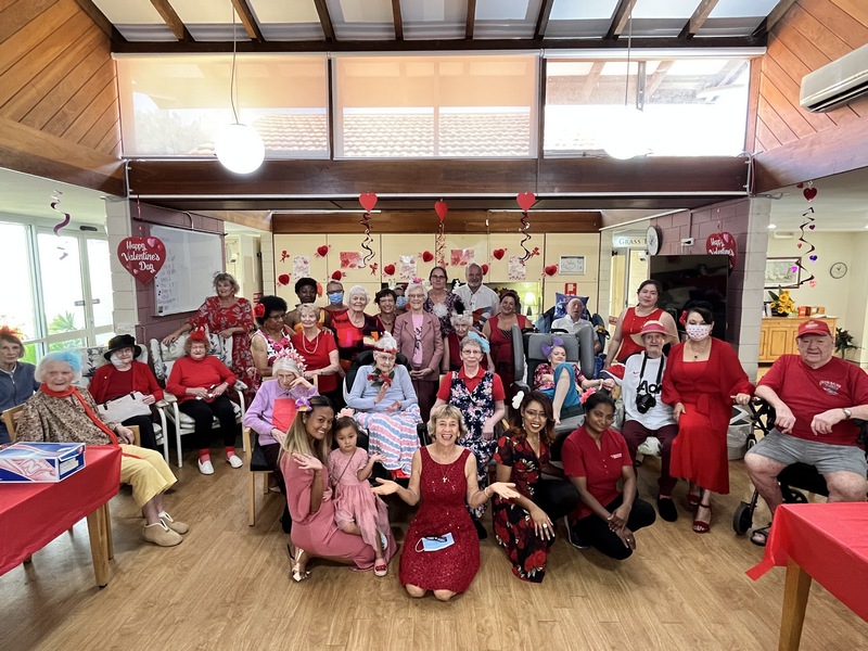 Love is in the air ❤️Celebrating Valentine’s Day with lovely residents at Sunshine Park 